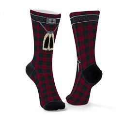 ScotsTee Shop Scottish Lindsay Clan Highland Kilt Sporran Tartan Socks