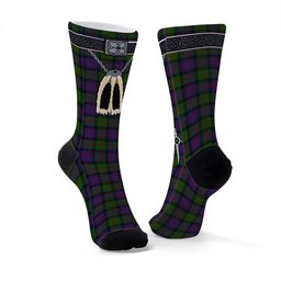 ScotsTee Shop Scottish MacBrayne Clan Highland Kilt Sporran Tartan Socks