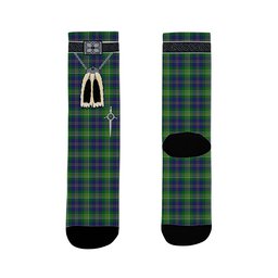 ScotsTee Shop Scottish MacOrrell Clan Highland Kilt Sporran Tartan Socks