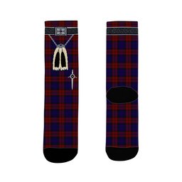 ScotsTee Shop Scottish MacDevitt Clan Highland Kilt Sporran Tartan Socks