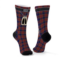 ScotsTee Shop Scottish MacCreary Clan Highland Kilt Sporran Tartan Socks