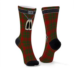 ScotsTee Shop Scottish MacKintosh Red Clan Highland Kilt Sporran Tartan Socks