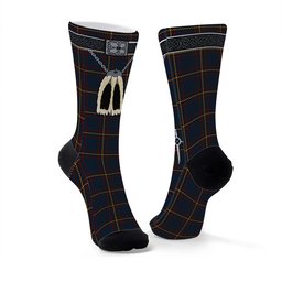 ScotsTee Shop Scottish MacLaine of Lochbuie Hunting Clan Highland Kilt Sporran Tartan Socks