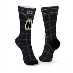 ScotsTee Shop Scottish MacGlynn Clan Highland Kilt Sporran Tartan Socks