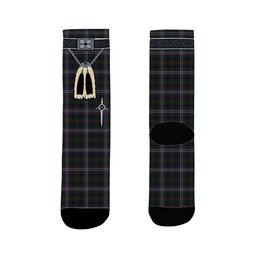 ScotsTee Shop Scottish MacGlynn Clan Highland Kilt Sporran Tartan Socks