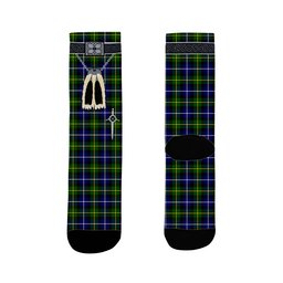 ScotsTee Shop Scottish MacNeill of Barra Modern Clan Highland Kilt Sporran Tartan Socks
