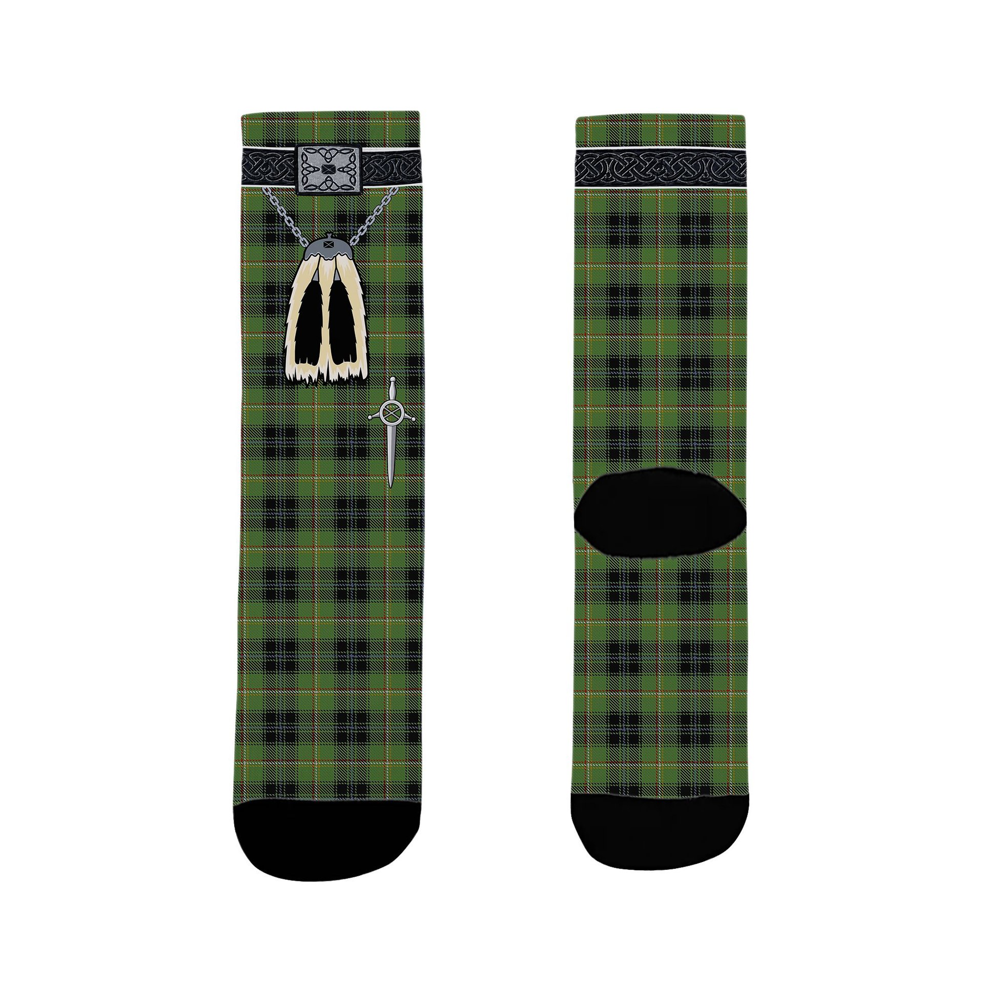 ScotsTee Shop Scottish Lorne Marquis of Clan Highland Kilt Sporran Tartan Socks