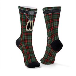 ScotsTee Shop Scottish MacDiarmid Modern Clan Highland Kilt Sporran Tartan Socks