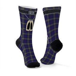 ScotsTee Shop Scottish Kinnaird Clan Highland Kilt Sporran Tartan Socks