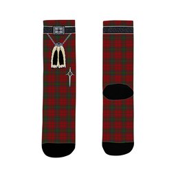 ScotsTee Shop Scottish MacDougal Clan Highland Kilt Sporran Tartan Socks