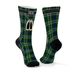 ScotsTee Shop Scottish Learmonth Clan Highland Kilt Sporran Tartan Socks