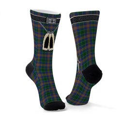 ScotsTee Shop Scottish MacAuliffe Clan Highland Kilt Sporran Tartan Socks