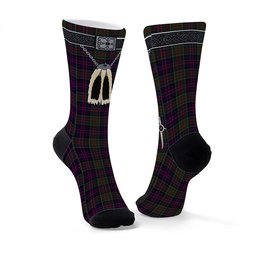 ScotsTee Shop Scottish MacDonald of Clanranald Clan Highland Kilt Sporran Tartan Socks