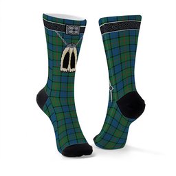 ScotsTee Shop Scottish Lauder Clan Highland Kilt Sporran Tartan Socks