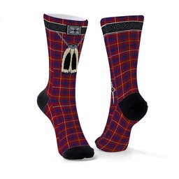 ScotsTee Shop Scottish MacKeever Clan Highland Kilt Sporran Tartan Socks