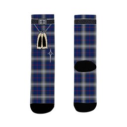 ScotsTee Shop Scottish Kinnaird Modern Clan Highland Kilt Sporran Tartan Socks