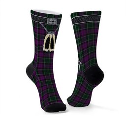 ScotsTee Shop Scottish Lennie Clan Highland Kilt Sporran Tartan Socks