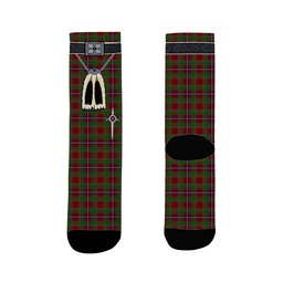 ScotsTee Shop Scottish Leach 1995 Clan Highland Kilt Sporran Tartan Socks
