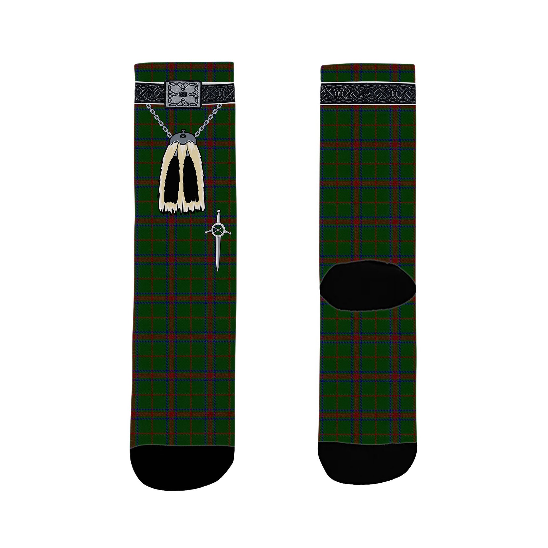 ScotsTee Shop Scottish Loton Clan Highland Kilt Sporran Tartan Socks
