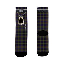 ScotsTee Shop Scottish MacLellan Clan Highland Kilt Sporran Tartan Socks