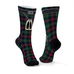 ScotsTee Shop Scottish MacLennan Modern Clan Highland Kilt Sporran Tartan Socks