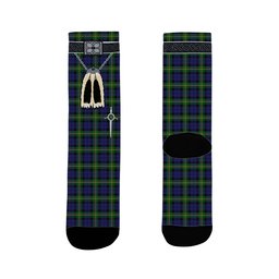 ScotsTee Shop Scottish Paterson Dalgleish Version Clan Highland Kilt Sporran Tartan Socks