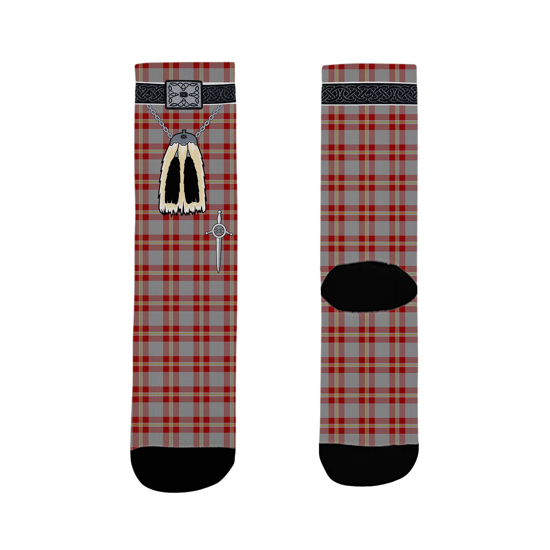 ScotsTee Shop Scottish Perry Arisaid Clan Highland Kilt Sporran Tartan Socks