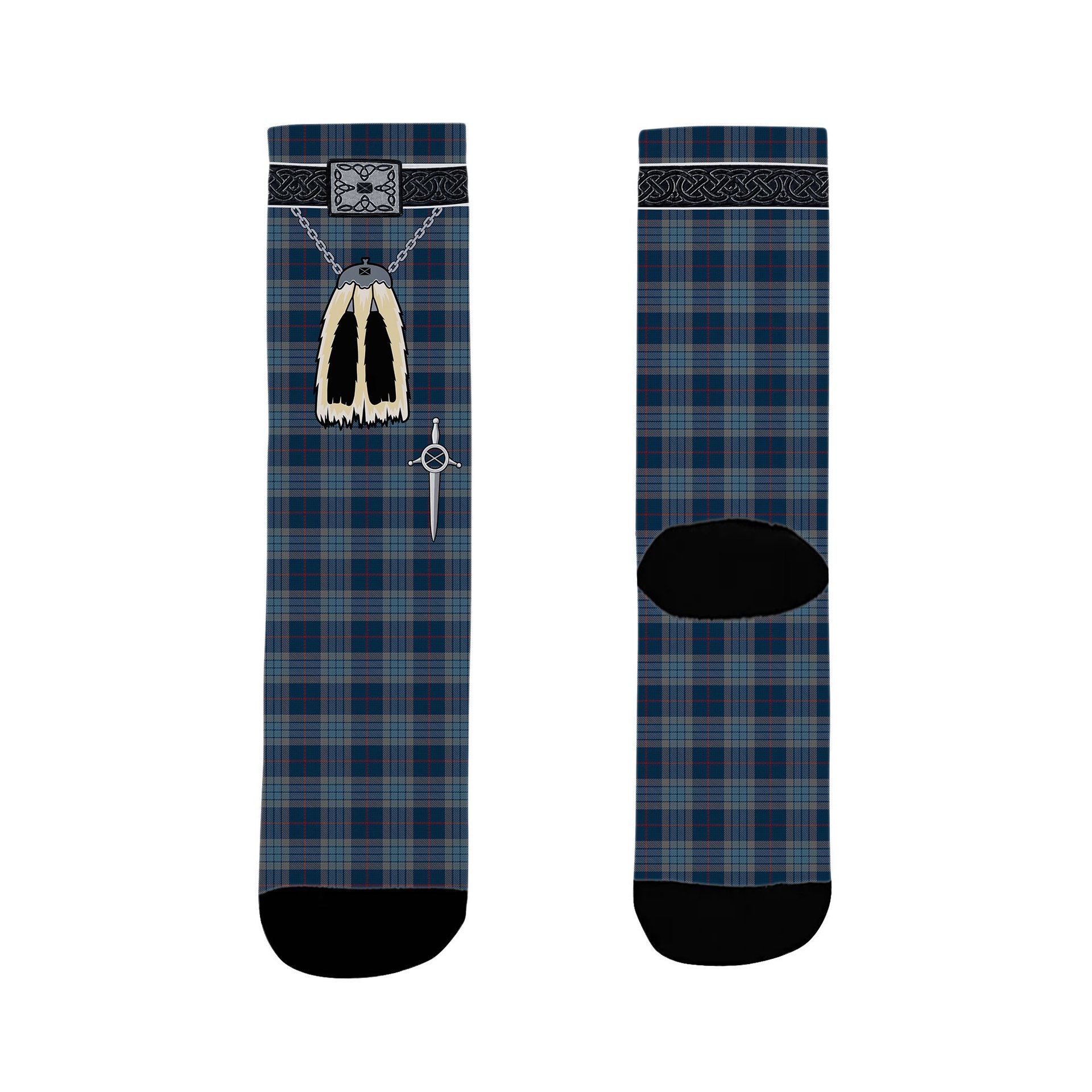 ScotsTee Shop Scottish Thorburn Lochcarron Clan Highland Kilt Sporran Tartan Socks