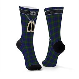 ScotsTee Shop Scottish Prestoungrange Clan Highland Kilt Sporran Tartan Socks