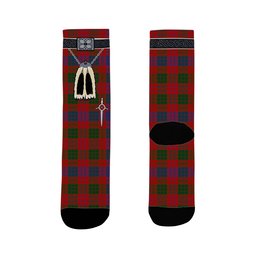 ScotsTee Shop Scottish Ross Clan Highland Kilt Sporran Tartan Socks