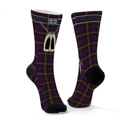 ScotsTee Shop Scottish MacSporran Clan Highland Kilt Sporran Tartan Socks