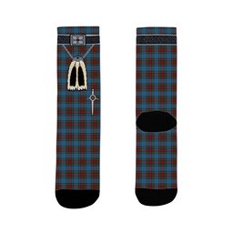 ScotsTee Shop Scottish Stewart Royal Blue Clan Highland Kilt Sporran Tartan Socks