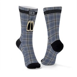 ScotsTee Shop Scottish Tweedie Clan Highland Kilt Sporran Tartan Socks