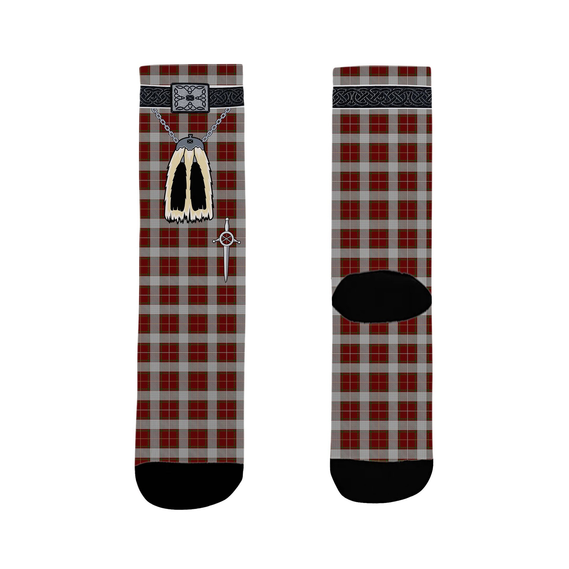 ScotsTee Shop Scottish MacPhee Dress Clan Highland Kilt Sporran Tartan Socks