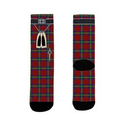 ScotsTee Shop Scottish Ruthven VS Clan Highland Kilt Sporran Tartan Socks