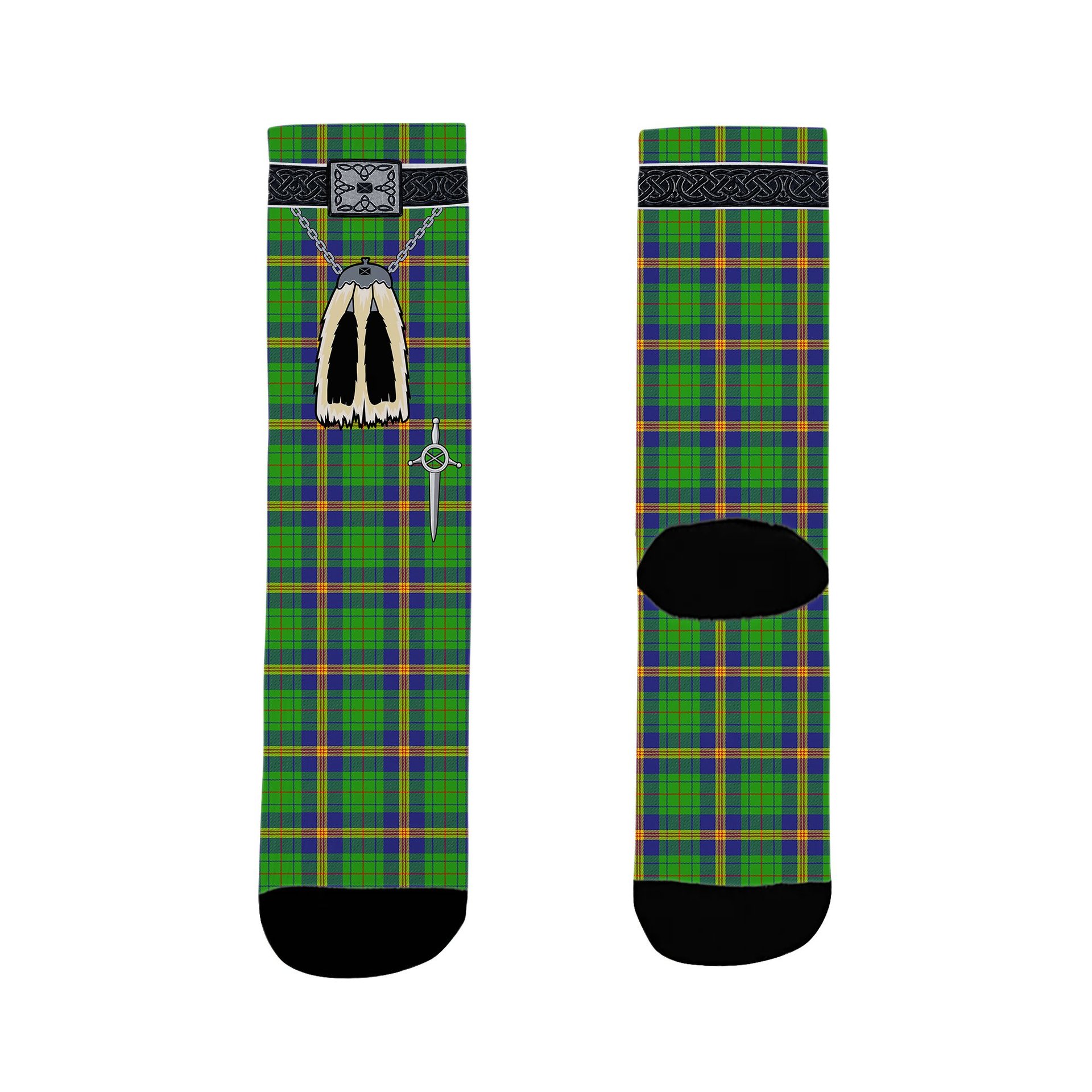 ScotsTee Shop Scottish New Mexico Clan Highland Kilt Sporran Tartan Socks