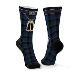 ScotsTee Shop Scottish Meoni Clan Highland Kilt Sporran Tartan Socks