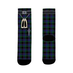 ScotsTee Shop Scottish Meoni Clan Highland Kilt Sporran Tartan Socks