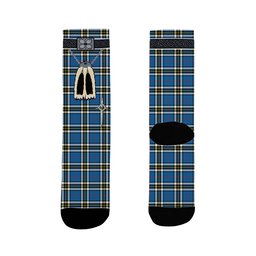 ScotsTee Shop Scottish Thomson Blue Clan Highland Kilt Sporran Tartan Socks