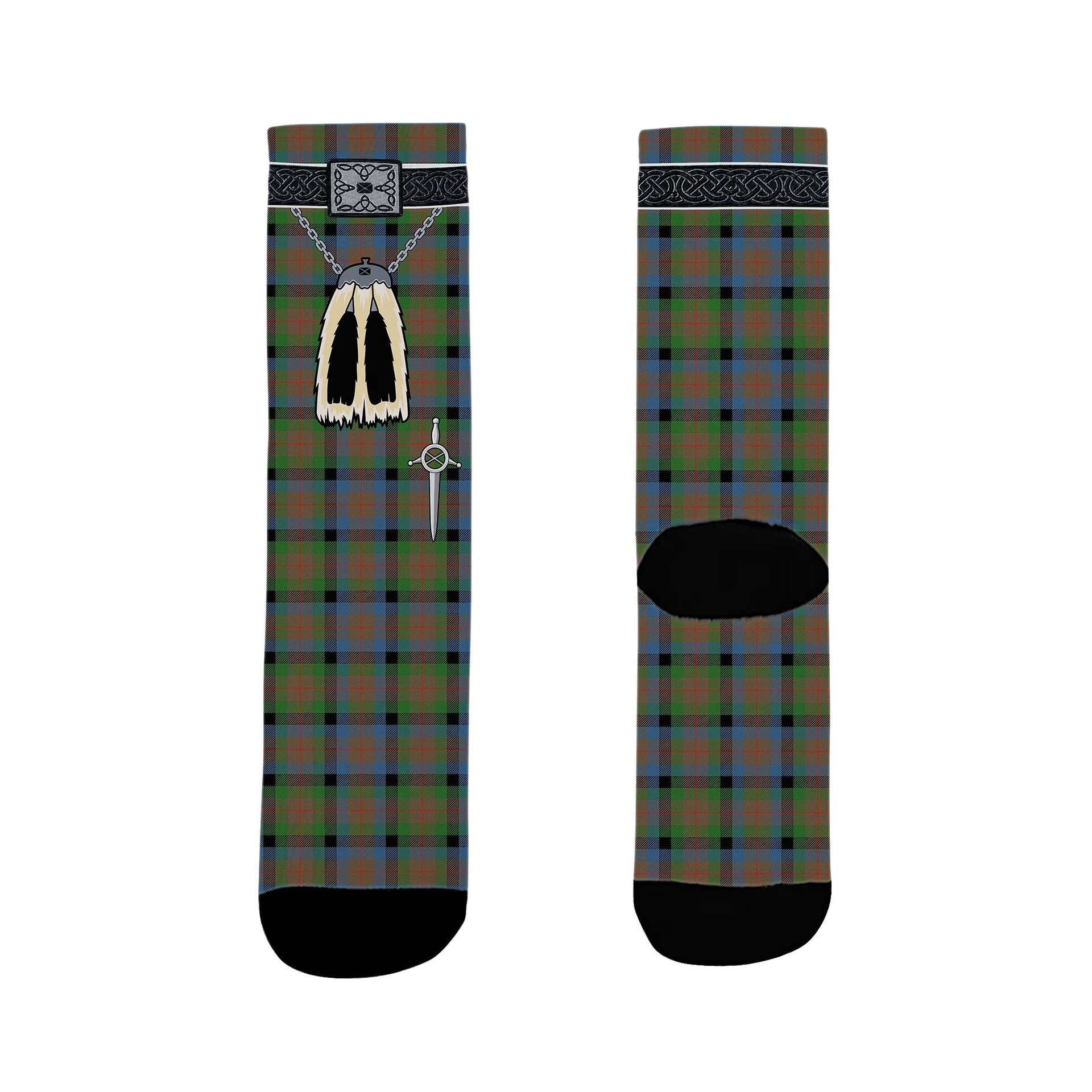 ScotsTee Shop Scottish Tennant Ancient Clan Highland Kilt Sporran Tartan Socks