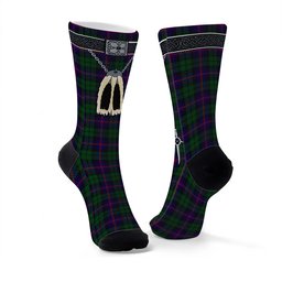 ScotsTee Shop Scottish Urquhart Clan Highland Kilt Sporran Tartan Socks