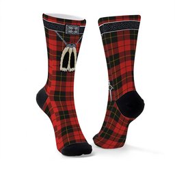 ScotsTee Shop Scottish Wallace Weathered Clan Highland Kilt Sporran Tartan Socks