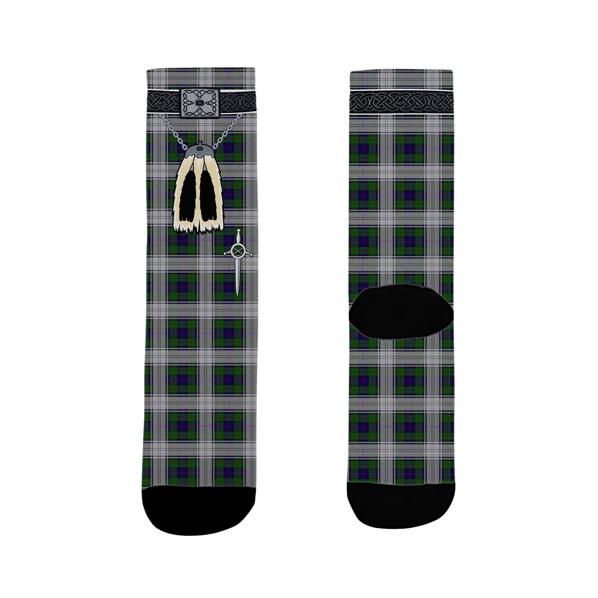 ScotsTee Shop Scottish Murray of Atholl Dress Clan Highland Kilt Sporran Tartan Socks