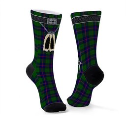 ScotsTee Shop Scottish Shaw Modern Clan Highland Kilt Sporran Tartan Socks