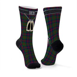 ScotsTee Shop Scottish Robertson Struan Clan Highland Kilt Sporran Tartan Socks