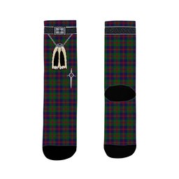 ScotsTee Shop Scottish Robertson Struan Clan Highland Kilt Sporran Tartan Socks