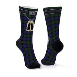 ScotsTee Shop Scottish MacTaggart Clan Highland Kilt Sporran Tartan Socks