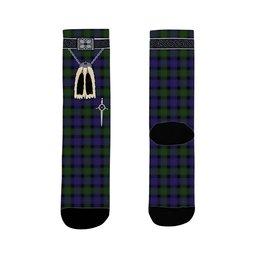 ScotsTee Shop Scottish MacTaggart Clan Highland Kilt Sporran Tartan Socks