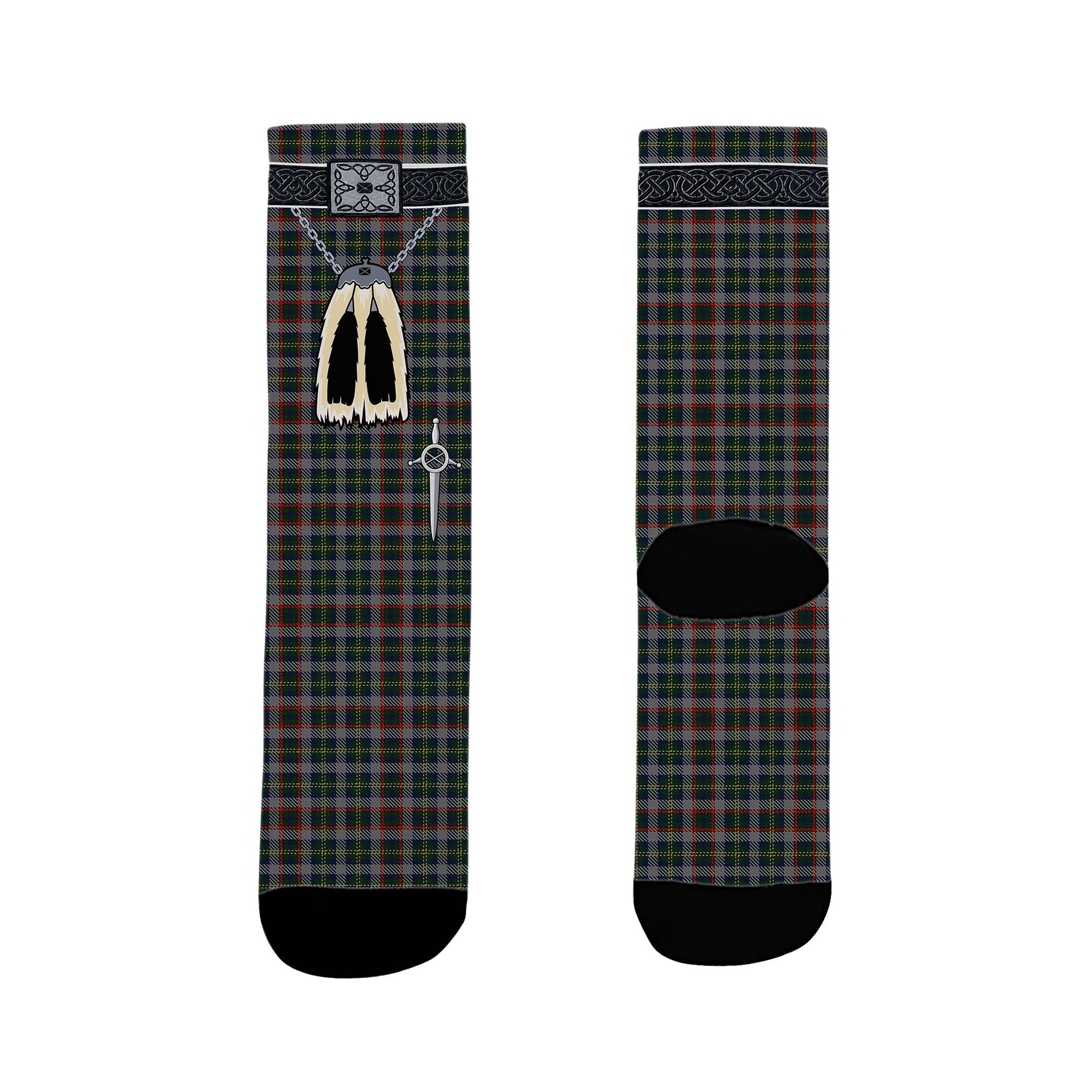 ScotsTee Shop Scottish Penman 2 Clan Highland Kilt Sporran Tartan Socks