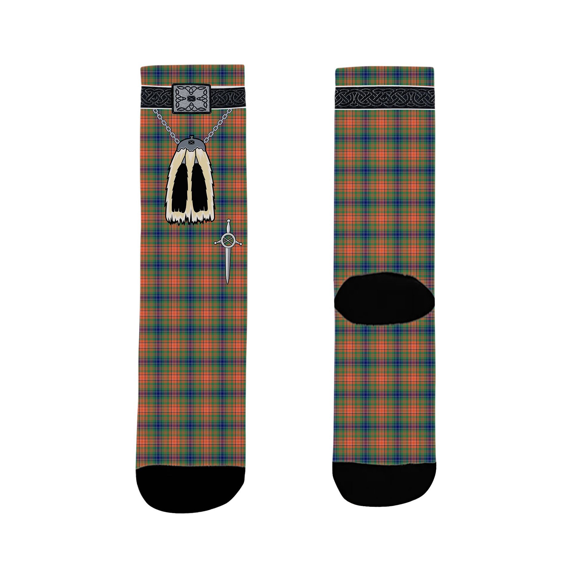 ScotsTee Shop Scottish Wilson Ancient Clan Highland Kilt Sporran Tartan Socks